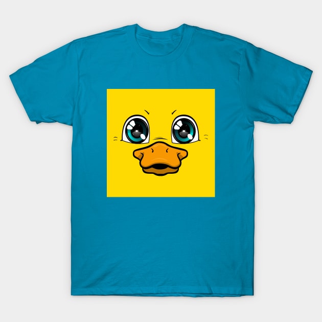 Squared Face Duck T-Shirt by Chimera Cub Club